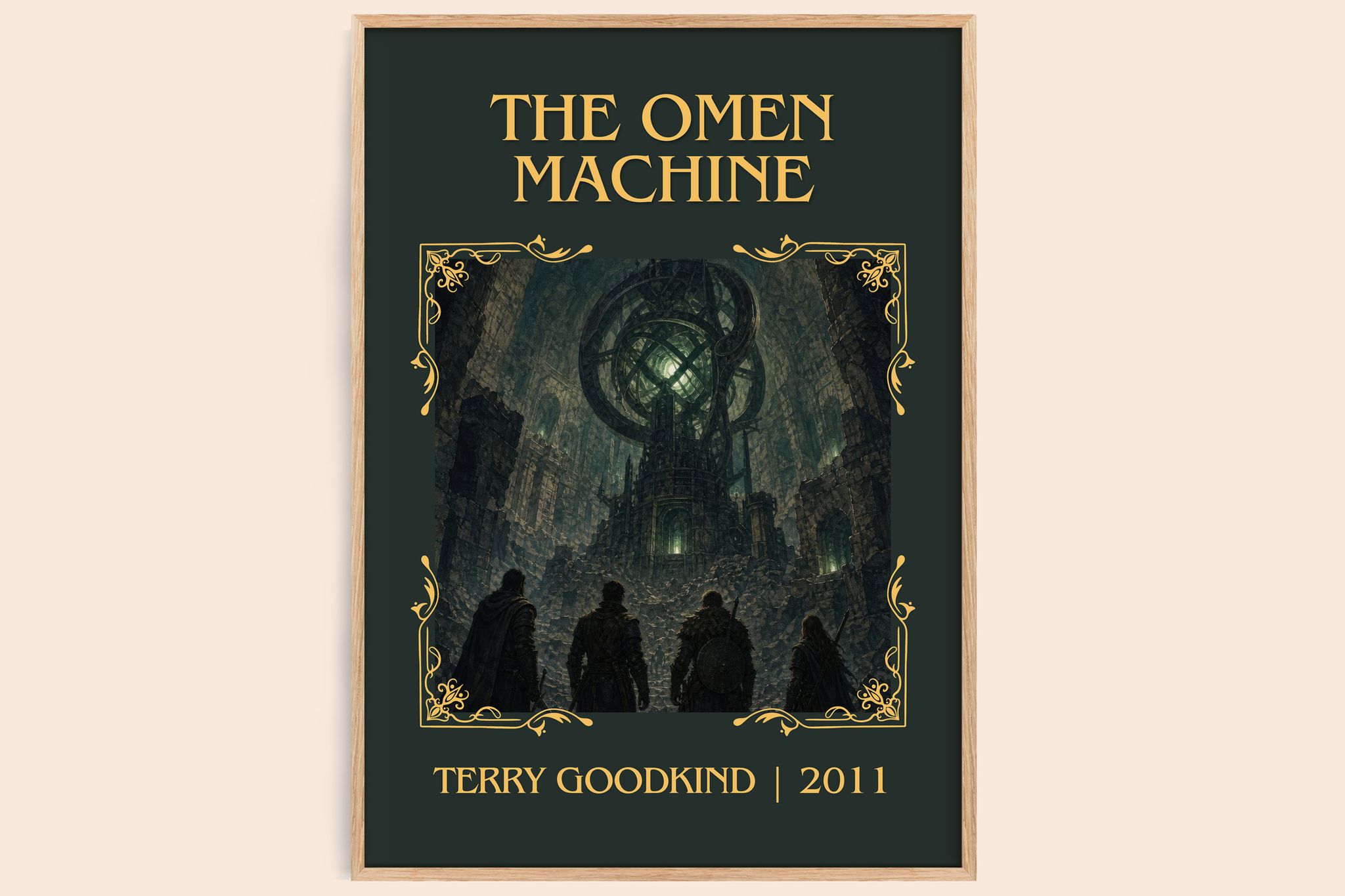 The Omen Machine Classic Book Art Print by Terry Goodkind