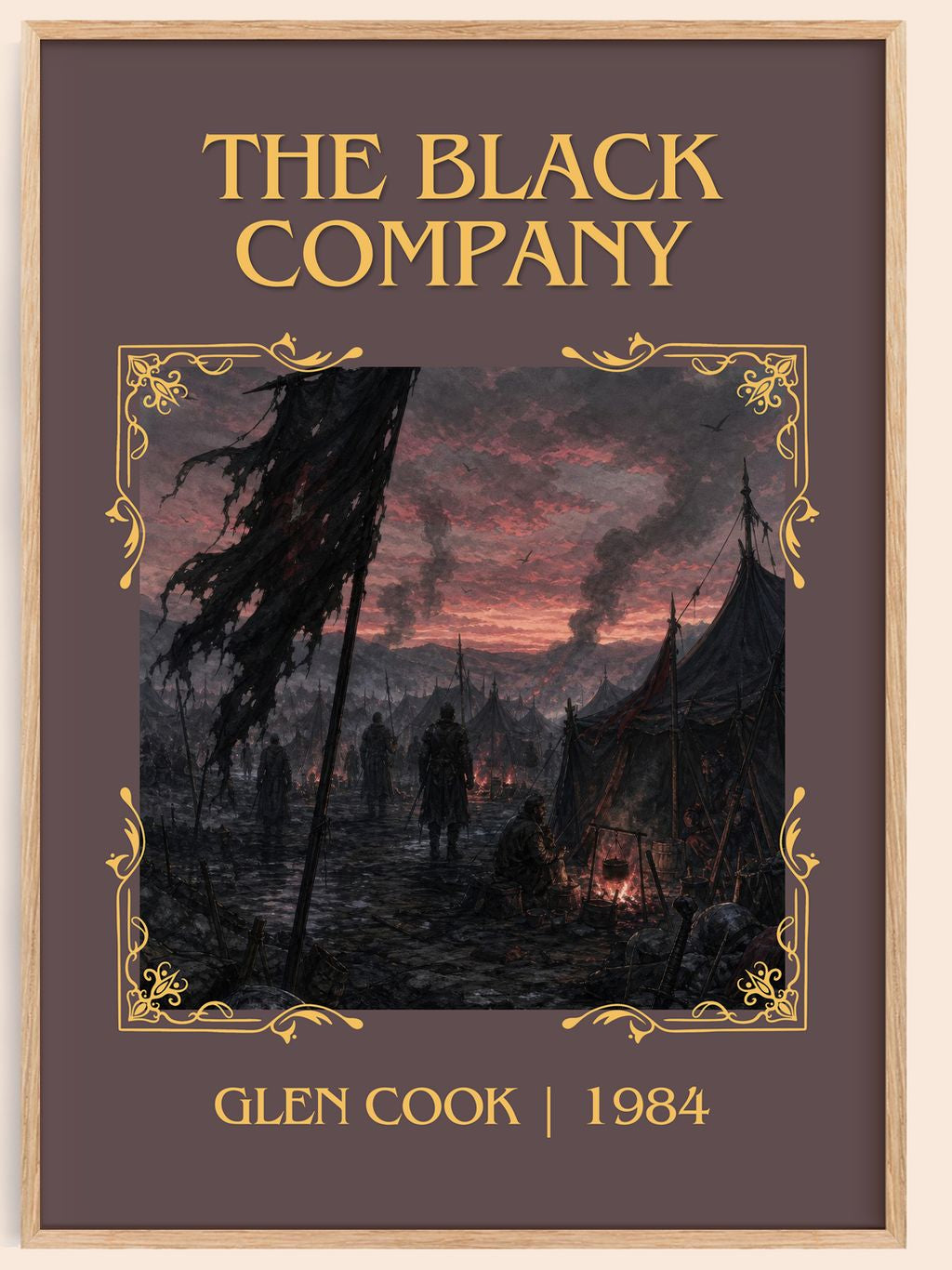 The Black Company Classic Book Art Print by Glen Cook – book poster