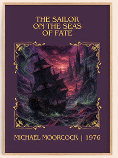 Sailor on the Seas of Fate Classic Book Art Print by Michael Moorcock – book poster