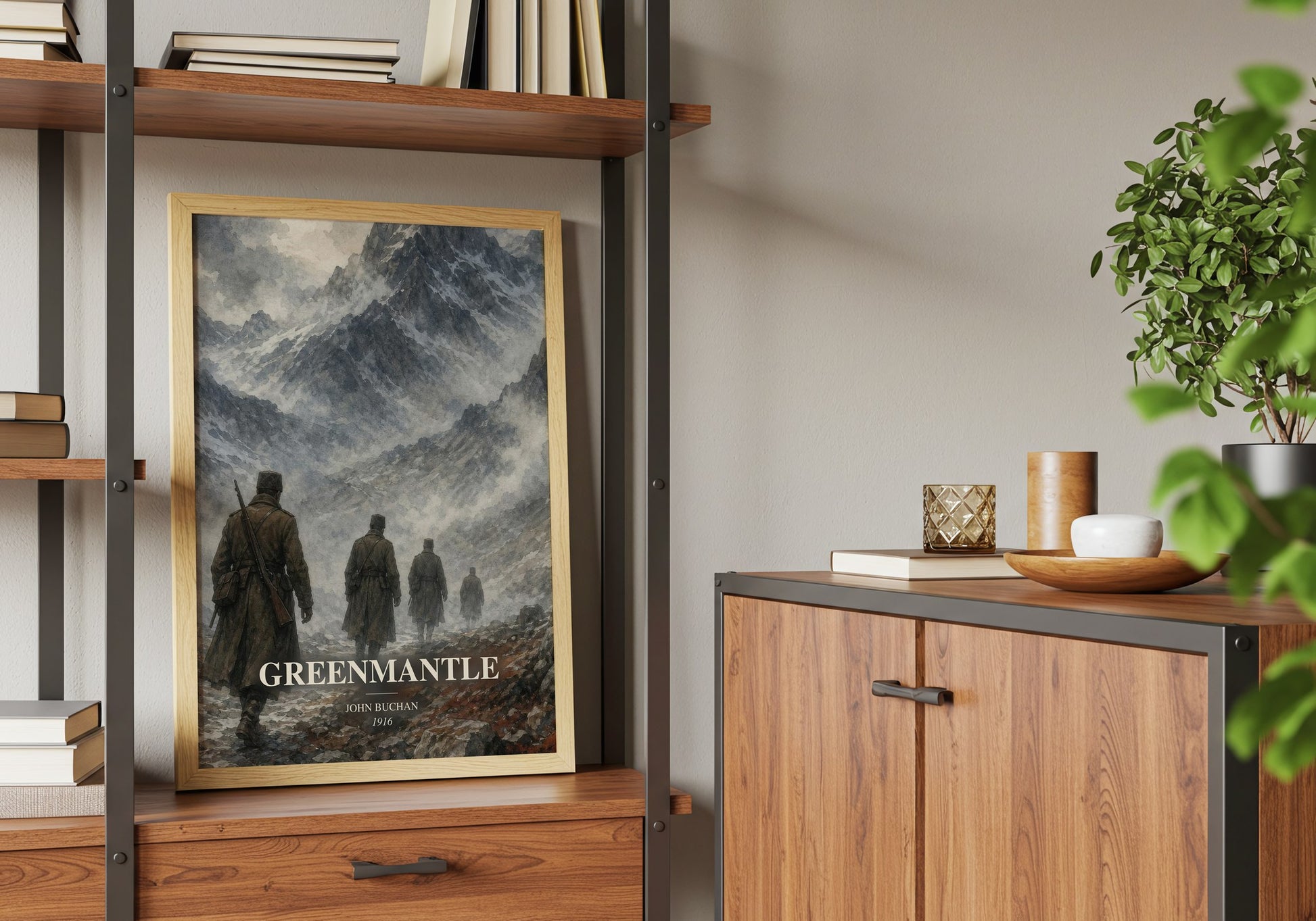 Greenmantle book watercolour illustration paper finish options – matte satin gloss