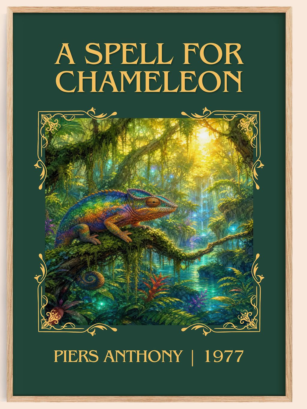 A Spell for Chameleon Classic Book Art Print by Piers Anthony – book poster