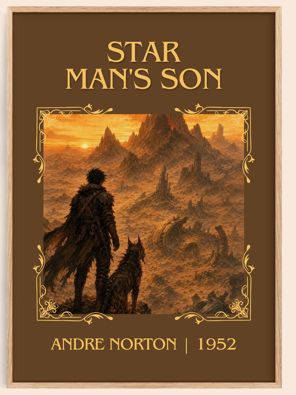 Star Man's Son Classic Book Art Print by Andre Norton – book poster