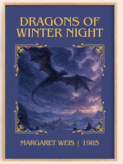 Dragons of Winter Night Classic Book Art Print by Margaret Weis – image 1