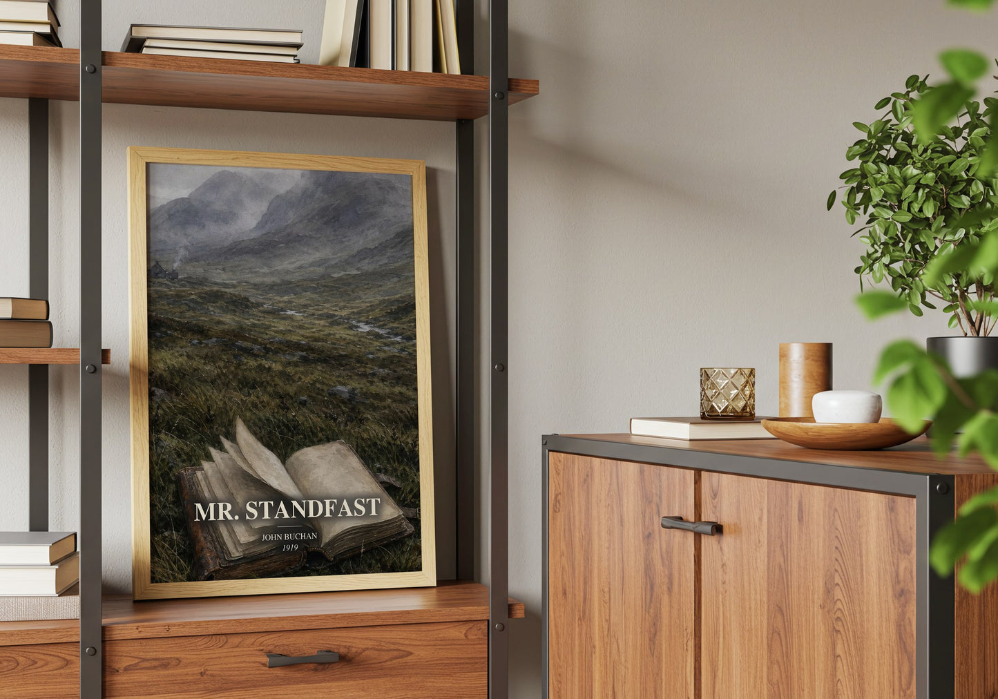 Mr. Standfast book watercolour illustration paper finish options – matte satin gloss