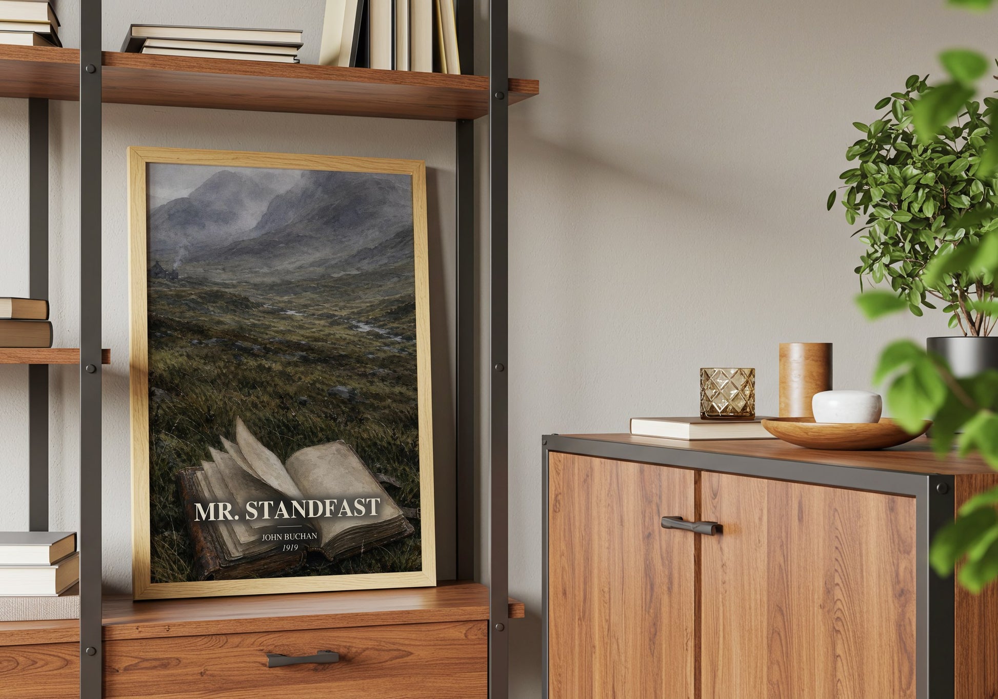Mr. Standfast book watercolour illustration paper finish options – matte satin gloss