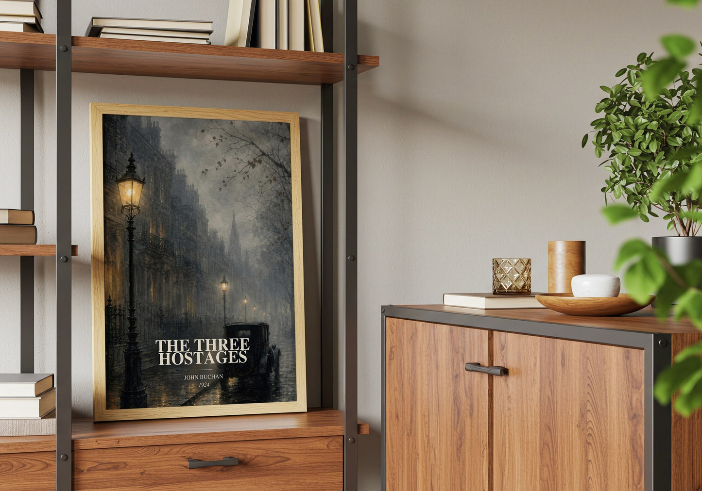 The Three Hostages book watercolour illustration paper finish options – matte satin gloss