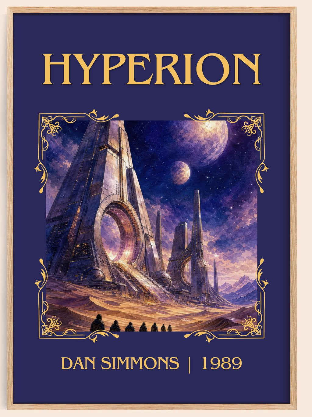 Hyperion Classic Book Art Print by Dan Simmons – book poster