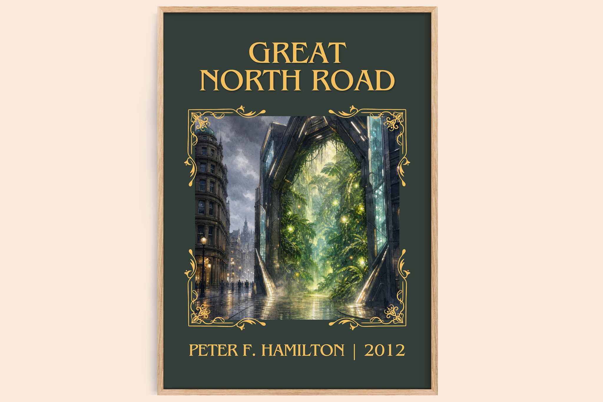 Great North Road Classic Book Art Print by Peter F. Hamilton