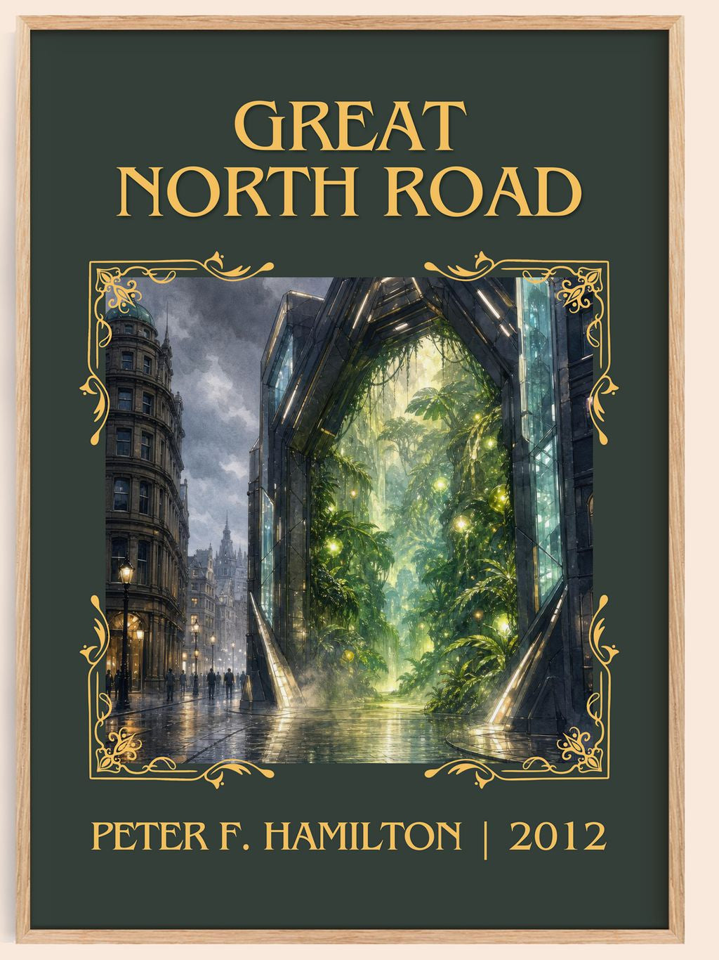 Great North Road Classic Book Art Print by Peter F. Hamilton – book poster