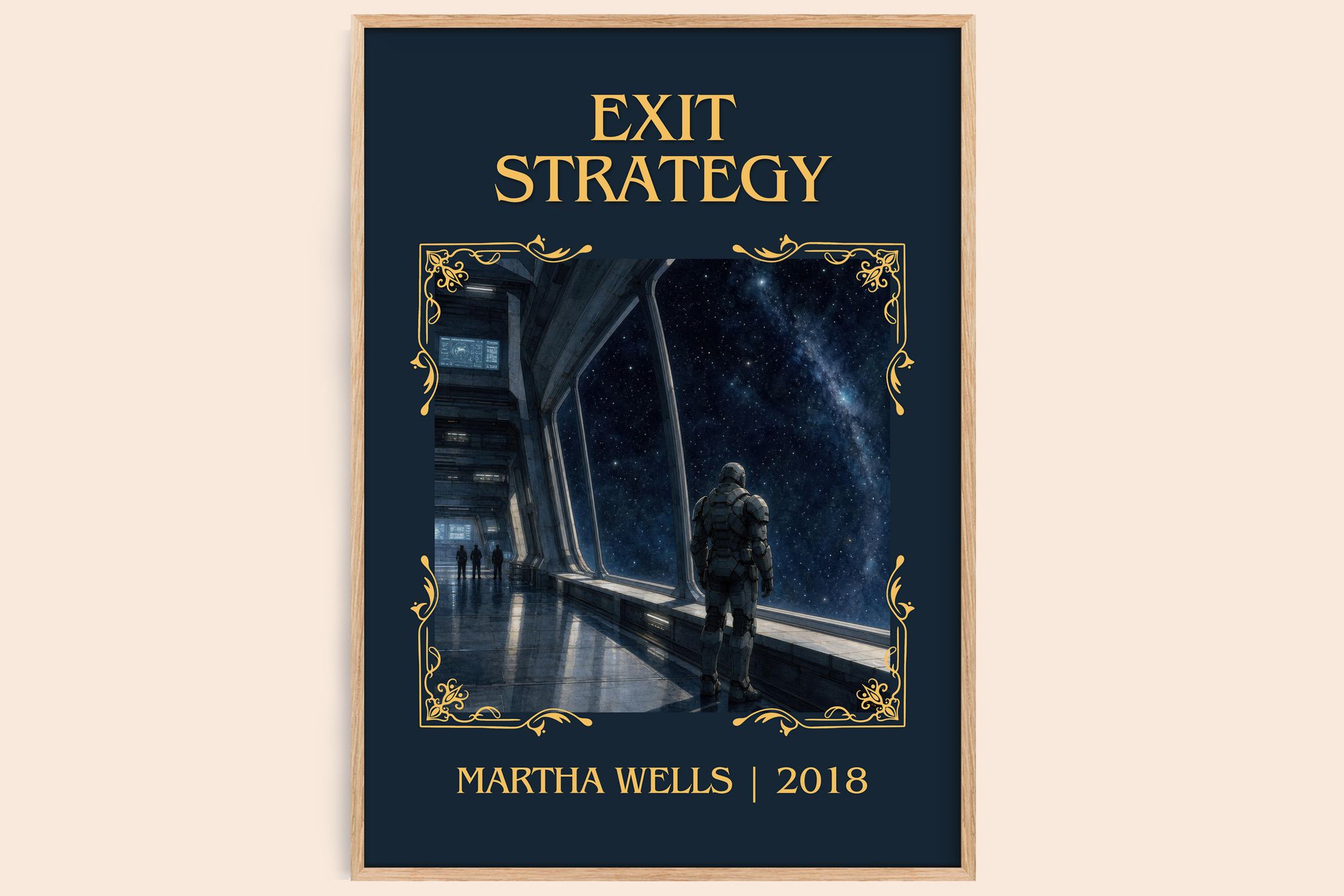 Exit Strategy Classic Book Art Print by Martha Wells