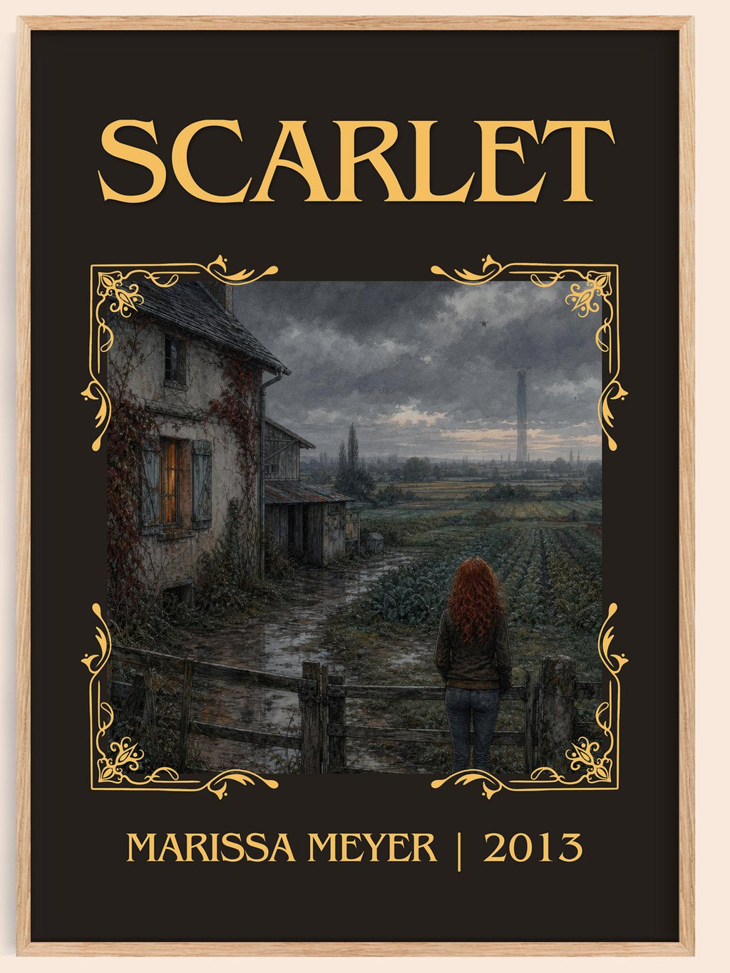 Scarlet Classic Book Art Print by Marissa Meyer – book poster