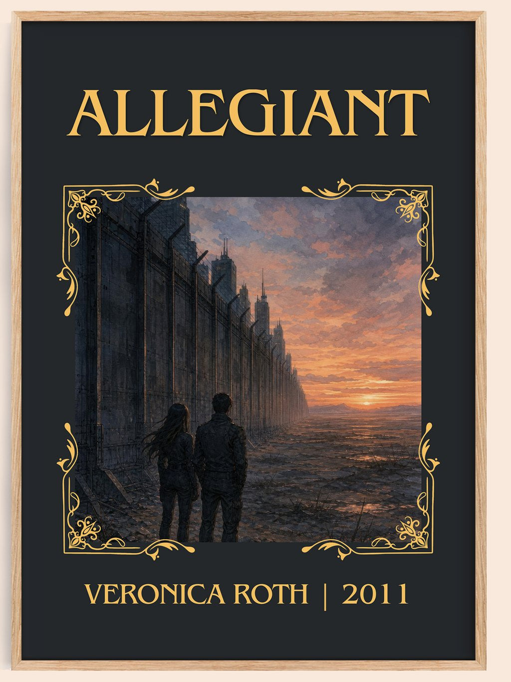 Allegiant Classic Book Art Print by Veronica Roth – book poster