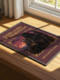 Dark Lord of Derkholm Classic Book Art Print by Diana Wynne Jones – print on a sunlit desk