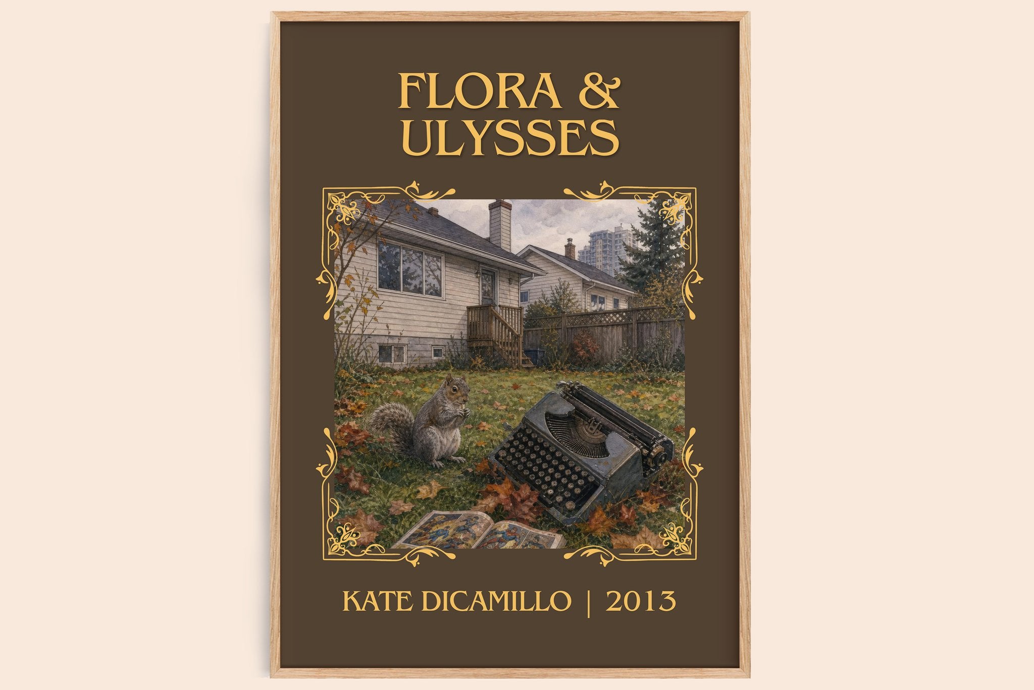 Flora & Ulysses Classic Book Art Print by Kate DiCamillo