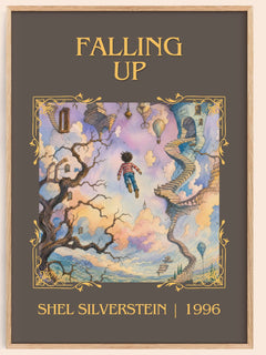 Falling Up Classic Book Art Print by Shel Silverstein – book poster