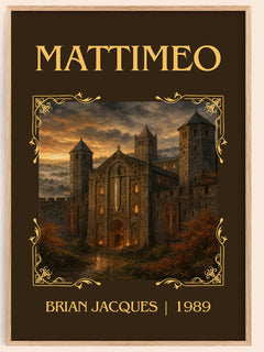 Mattimeo Classic Book Art Print by Brian Jacques – book poster