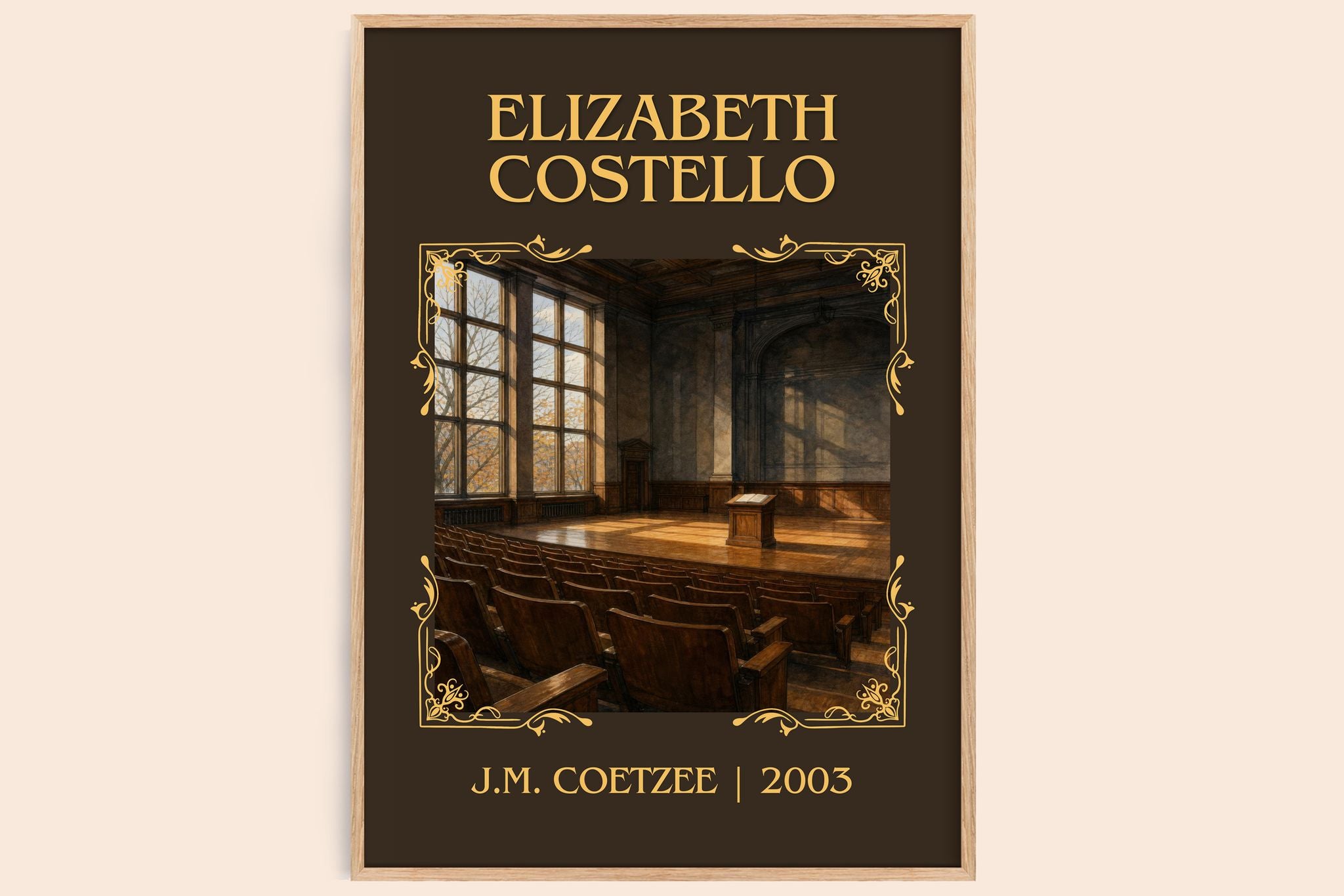 Elizabeth Costello Classic Book Art Print by J.M. Coetzee