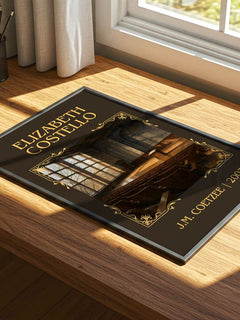 Elizabeth Costello Classic Book Art Print by J.M. Coetzee – print on a sunlit desk