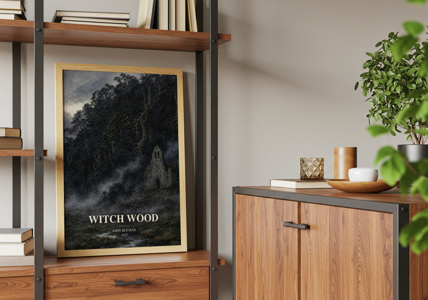 Witch Wood book watercolour illustration paper finish options – matte satin gloss