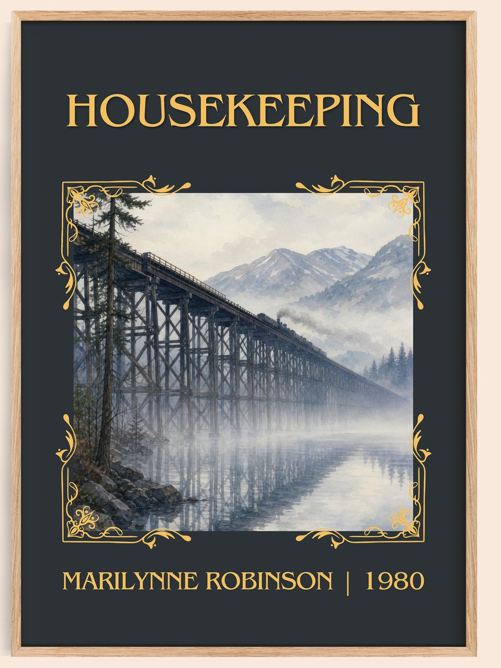 Housekeeping Classic Book Art Print by Marilynne Robinson – book poster