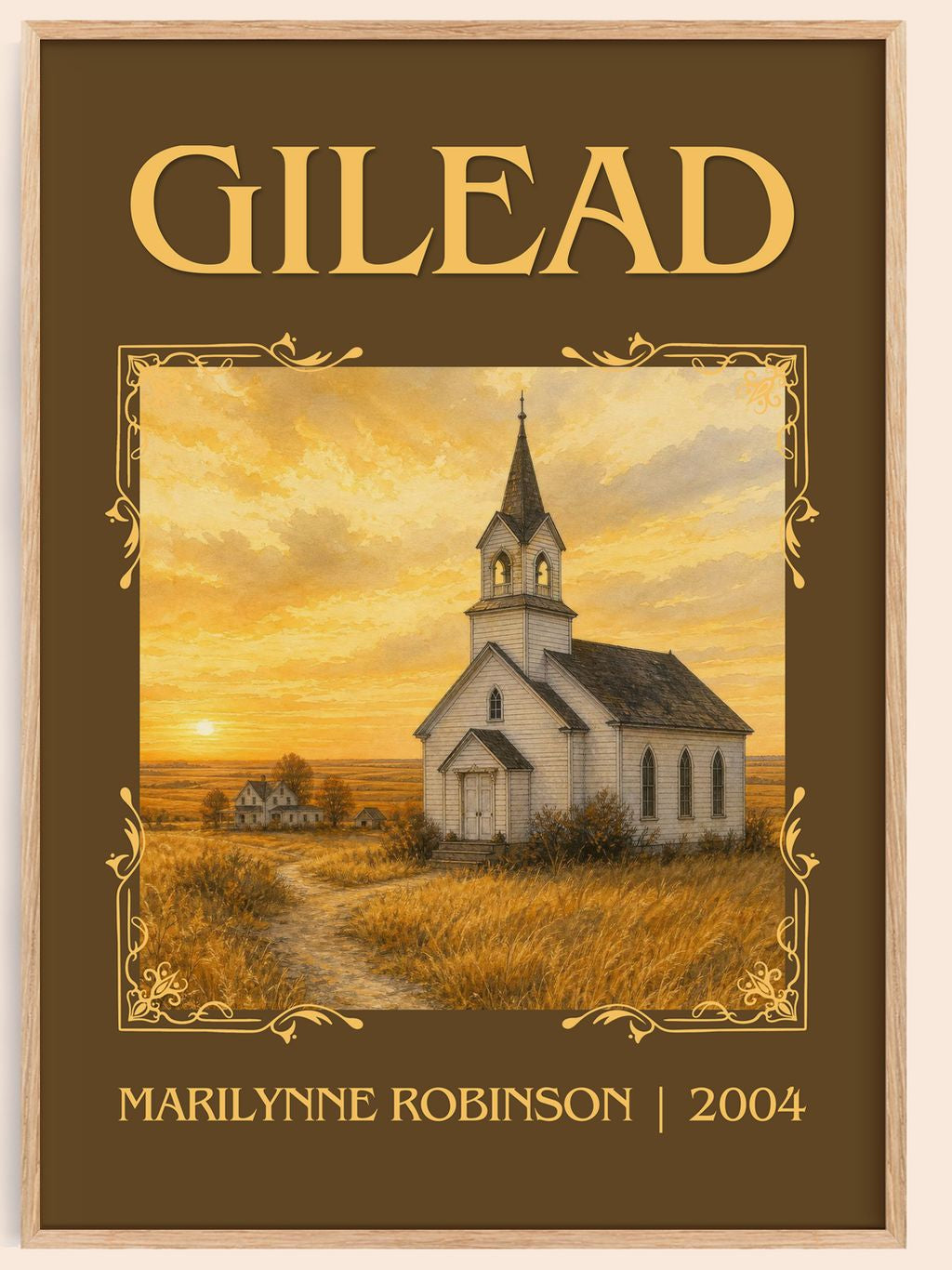 Gilead Classic Book Art Print by Marilynne Robinson – book poster