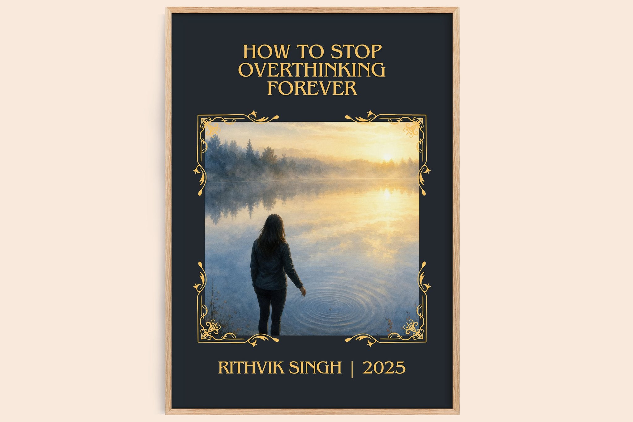 How To Stop Overthinking Forever Classic Book Art Print by R. Singh