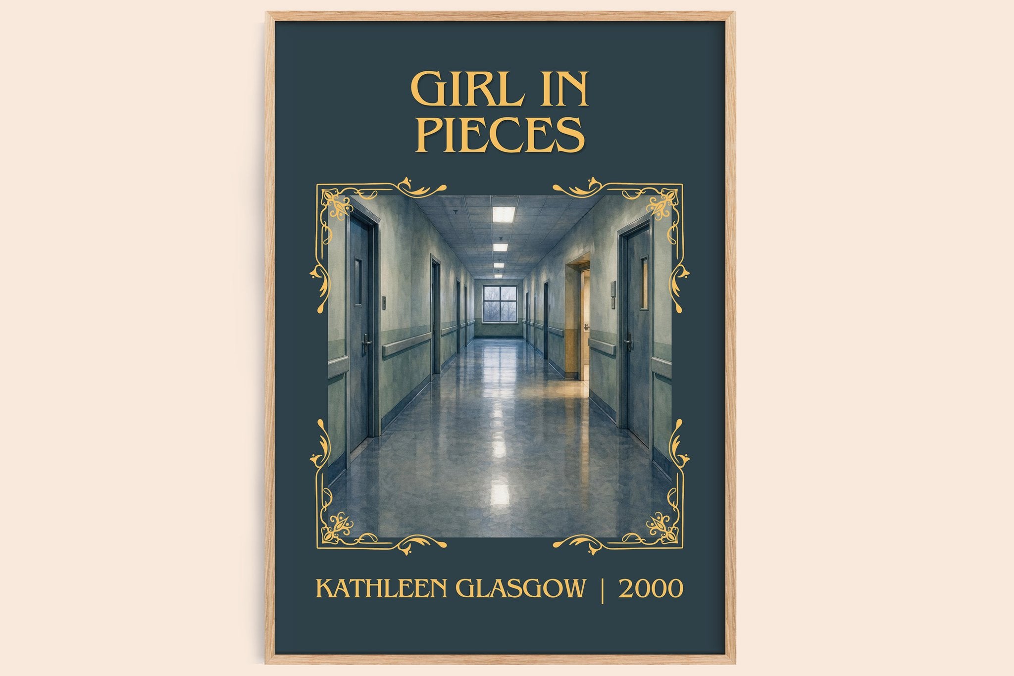 Girl in Pieces Classic Book Art Print by Kathleen Glasgow