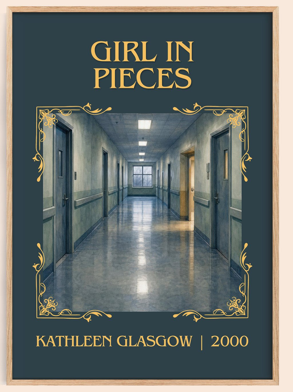 Girl in Pieces Classic Book Art Print by Kathleen Glasgow – book poster