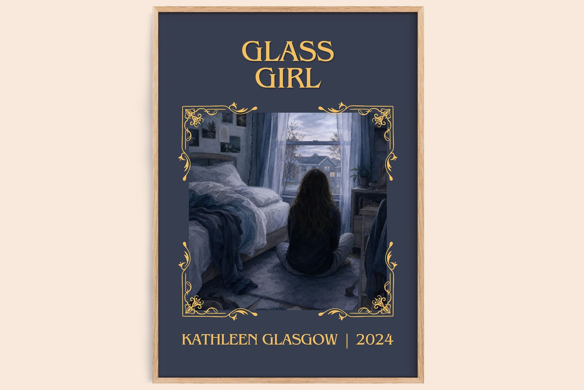Glass Girl Classic Book Art Print by Kathleen Glasgow