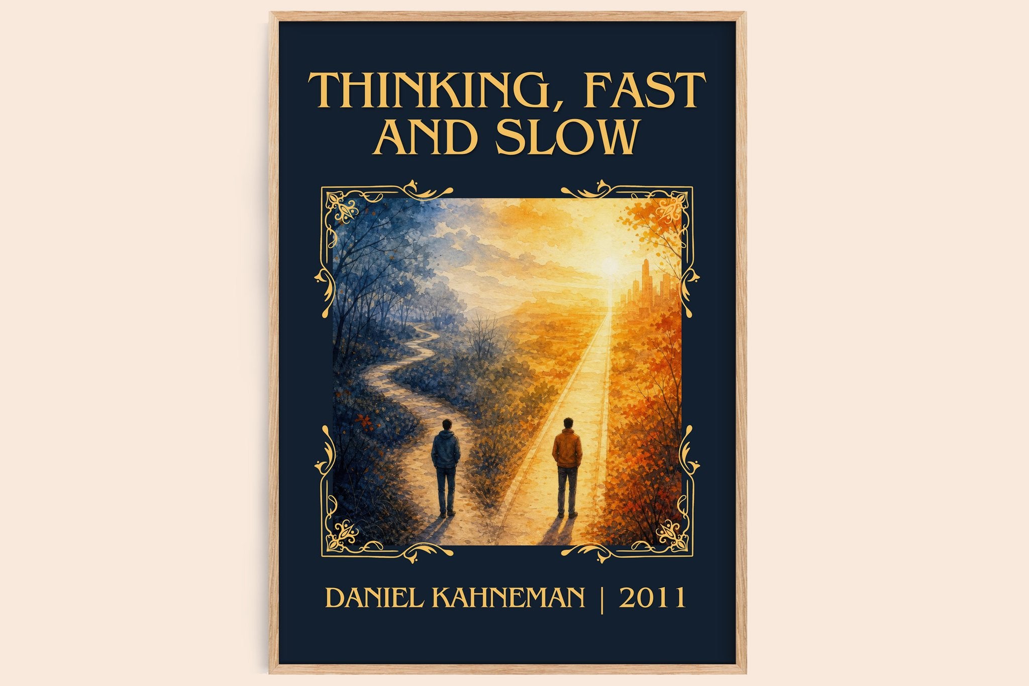 Thinking, fast and slow Classic Book Art Print by Daniel Kahneman
