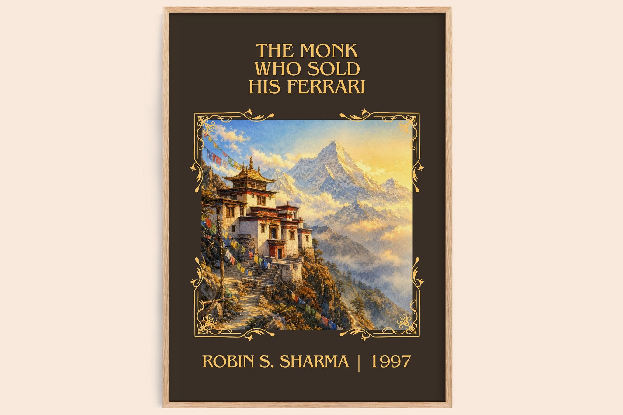 Monk Who Sold His Ferrari Classic Book Art Print by Robin S. Sharma