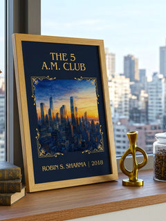 The 5 a.m. Club Classic Book Art Print by Robin S. Sharma – image 3