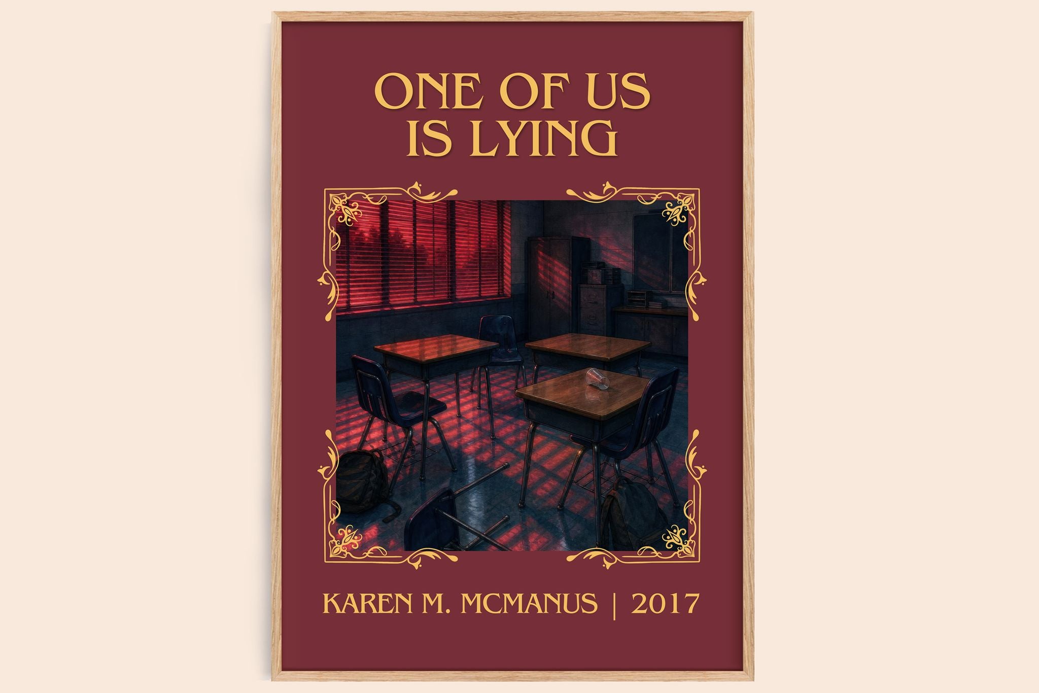 One Of Us Is Lying Classic Book Art Print by Karen M. McManus