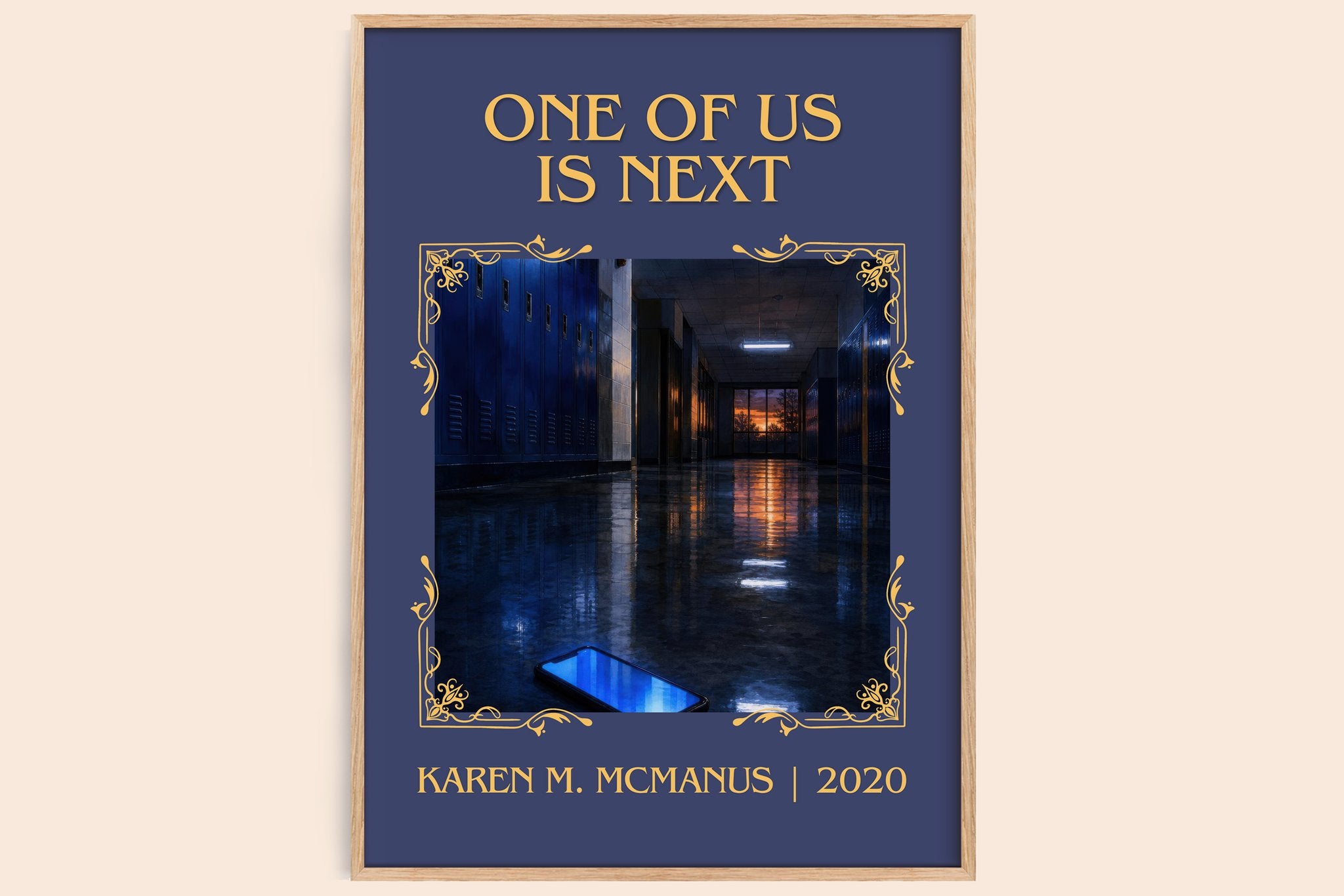 One of us is next Classic Book Art Print by Karen M. McManus