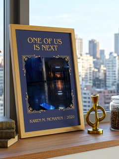 One of us is next Classic Book Art Print by Karen M. McManus – image 3