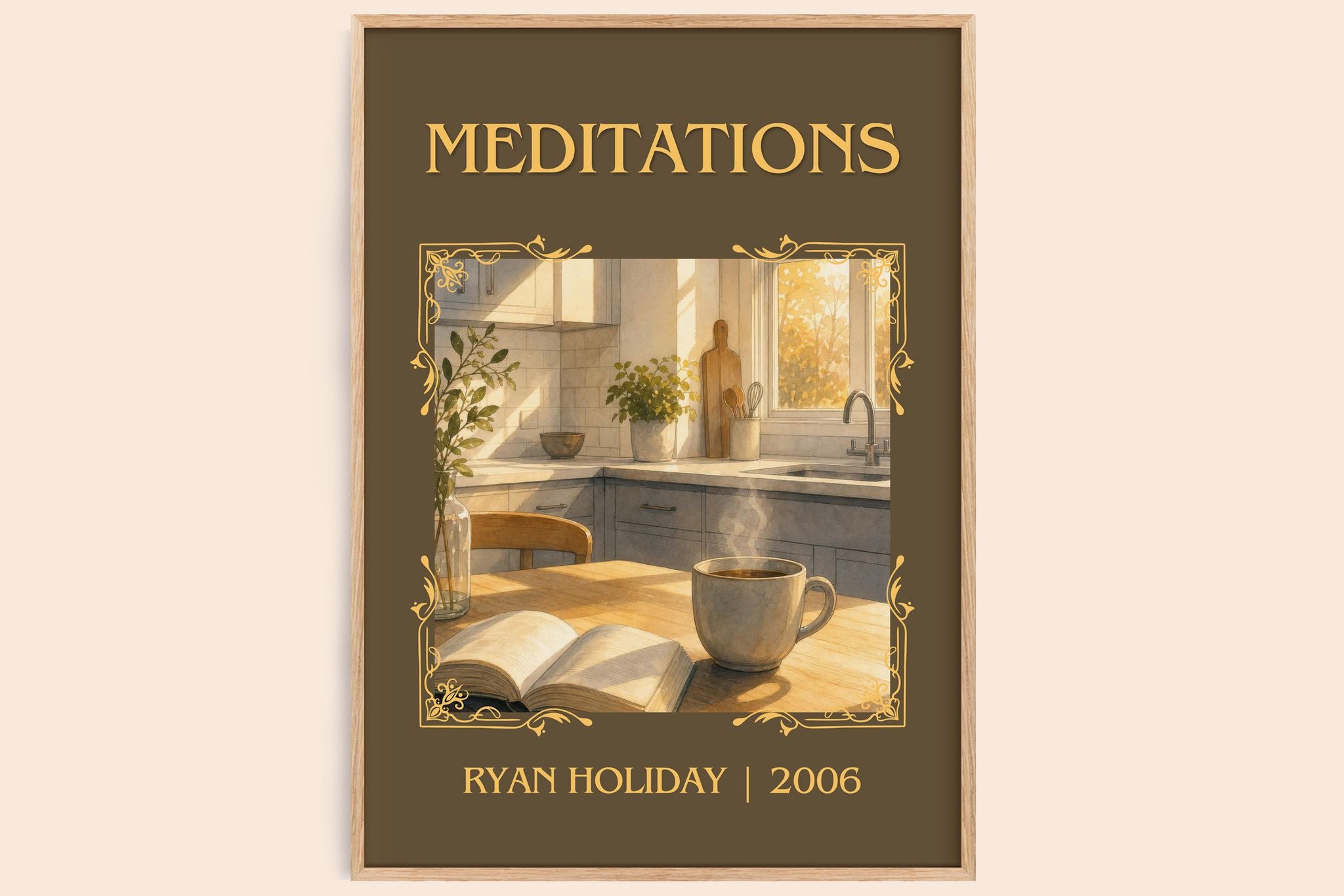 Meditations Classic Book Art Print by Ryan Holiday
