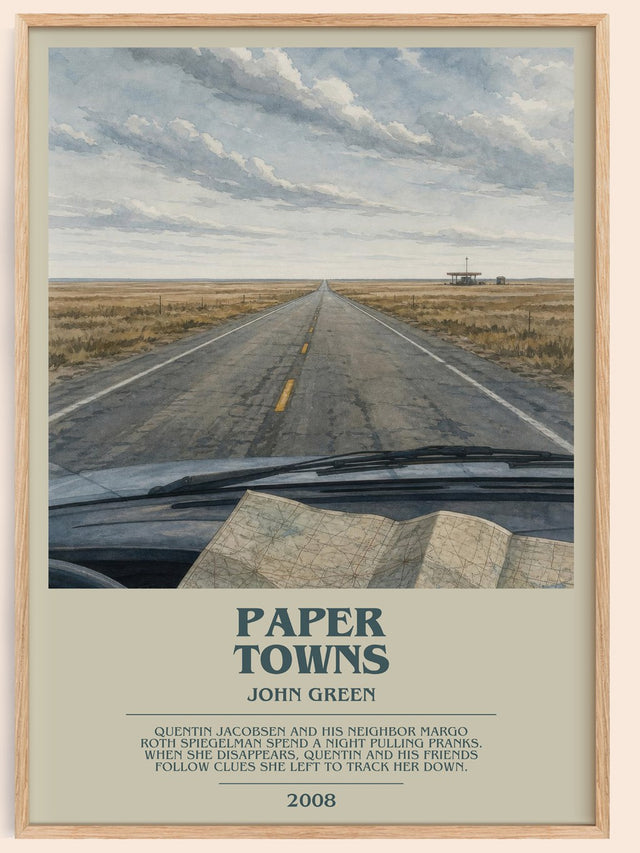 Paper Towns Bookish Wall Art by John Green