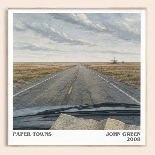 Paper Towns Literary Art Print by John Green