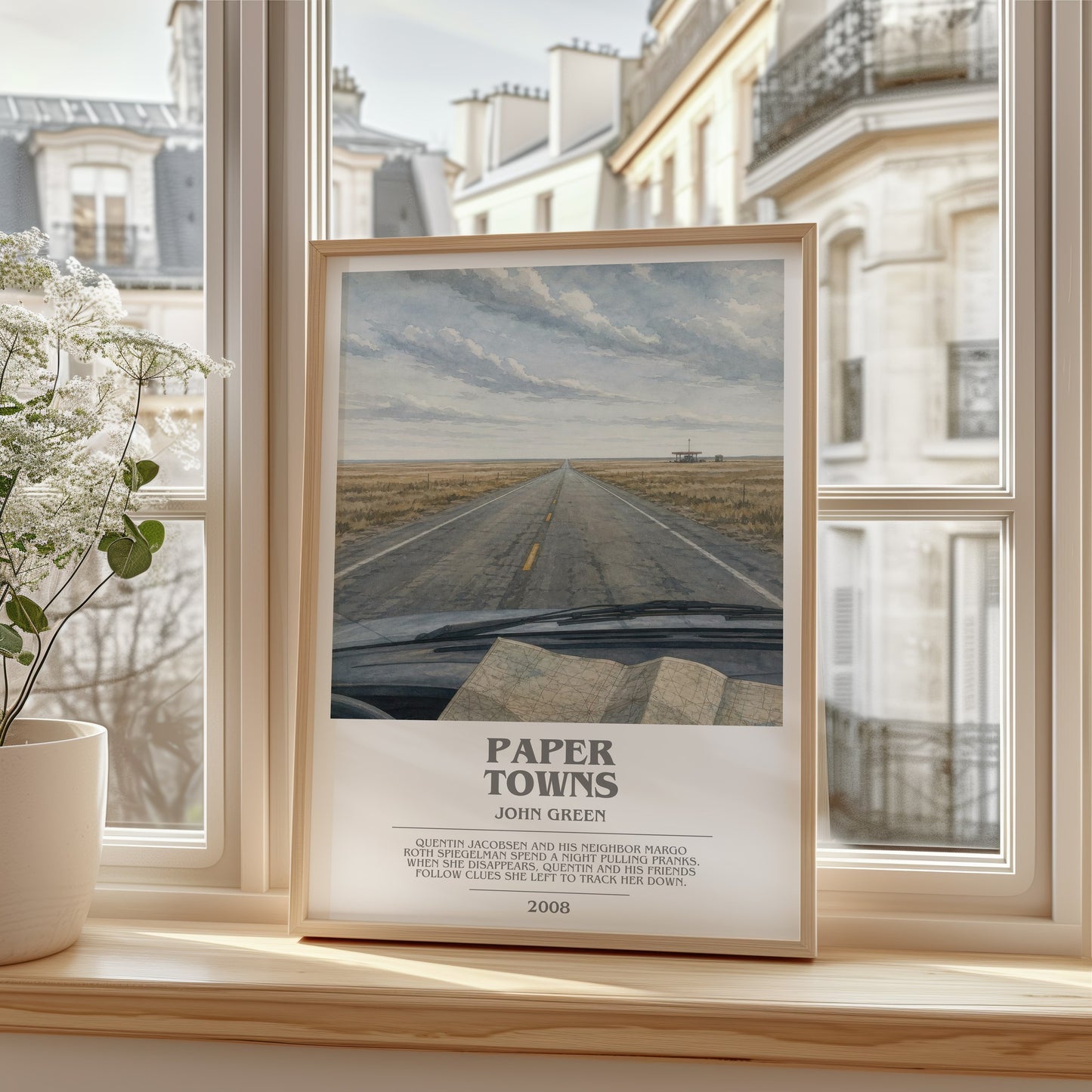 Paper Towns bookish poster colour and style options – John Green book art