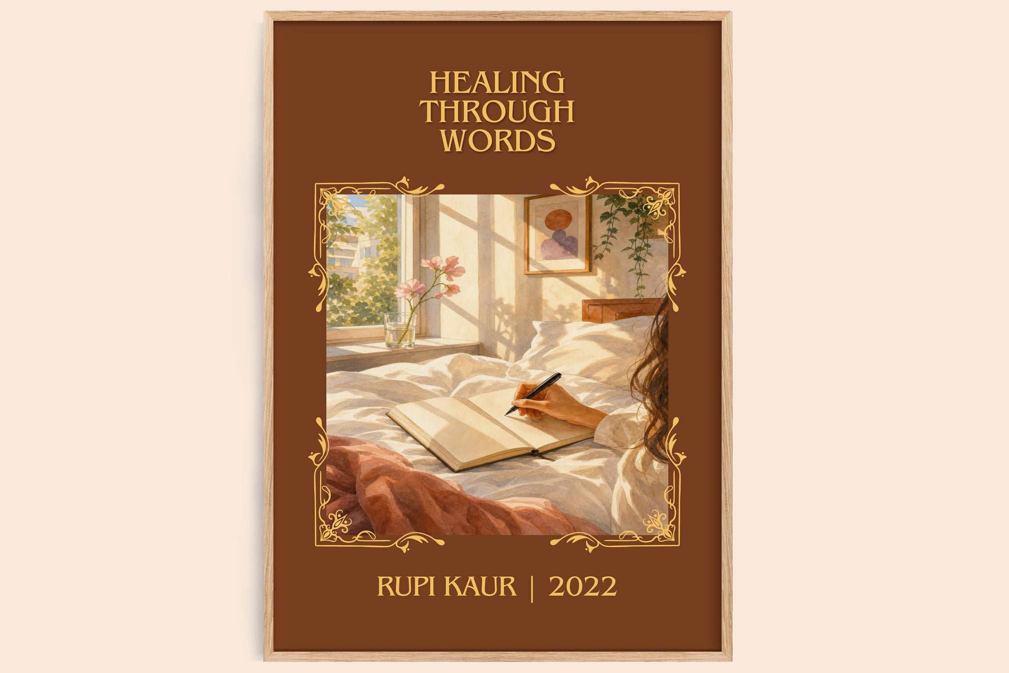 Healing Through Words Classic Book Art Print by Rupi Kaur