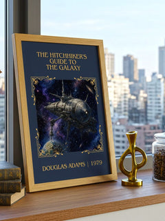 Hitchhiker's Guide to the Galaxy Classic Book Art Print by D. Adams – image 3