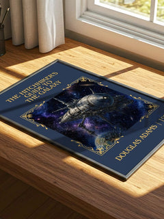 Hitchhiker's Guide to the Galaxy Classic Book Art Print by D. Adams – image 4