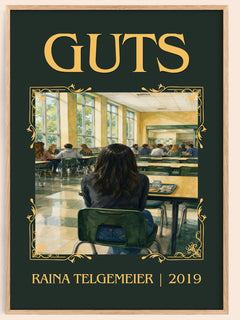 Guts Classic Book Art Print by Raina Telgemeier – book poster