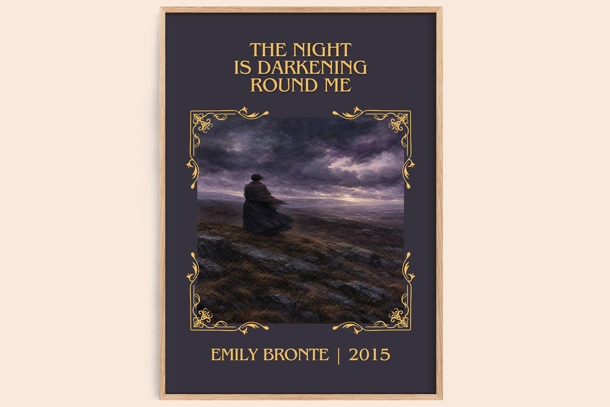 The Night is Darkening Round Me Classic Book Art Print by Emily Brontë