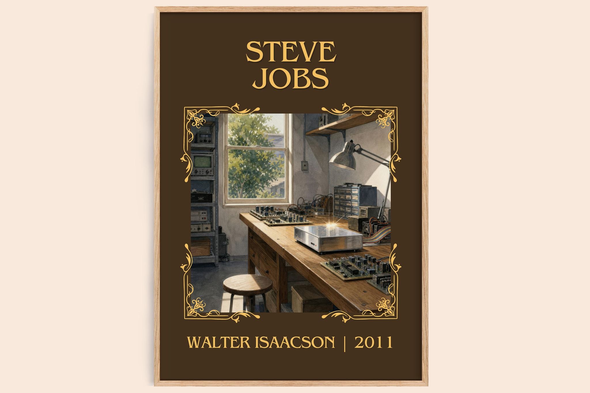 Steve Jobs Classic Book Art Print by Walter Isaacson