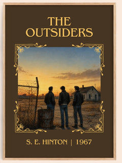 The Outsiders Classic Book Art Print by S. E. Hinton – book poster