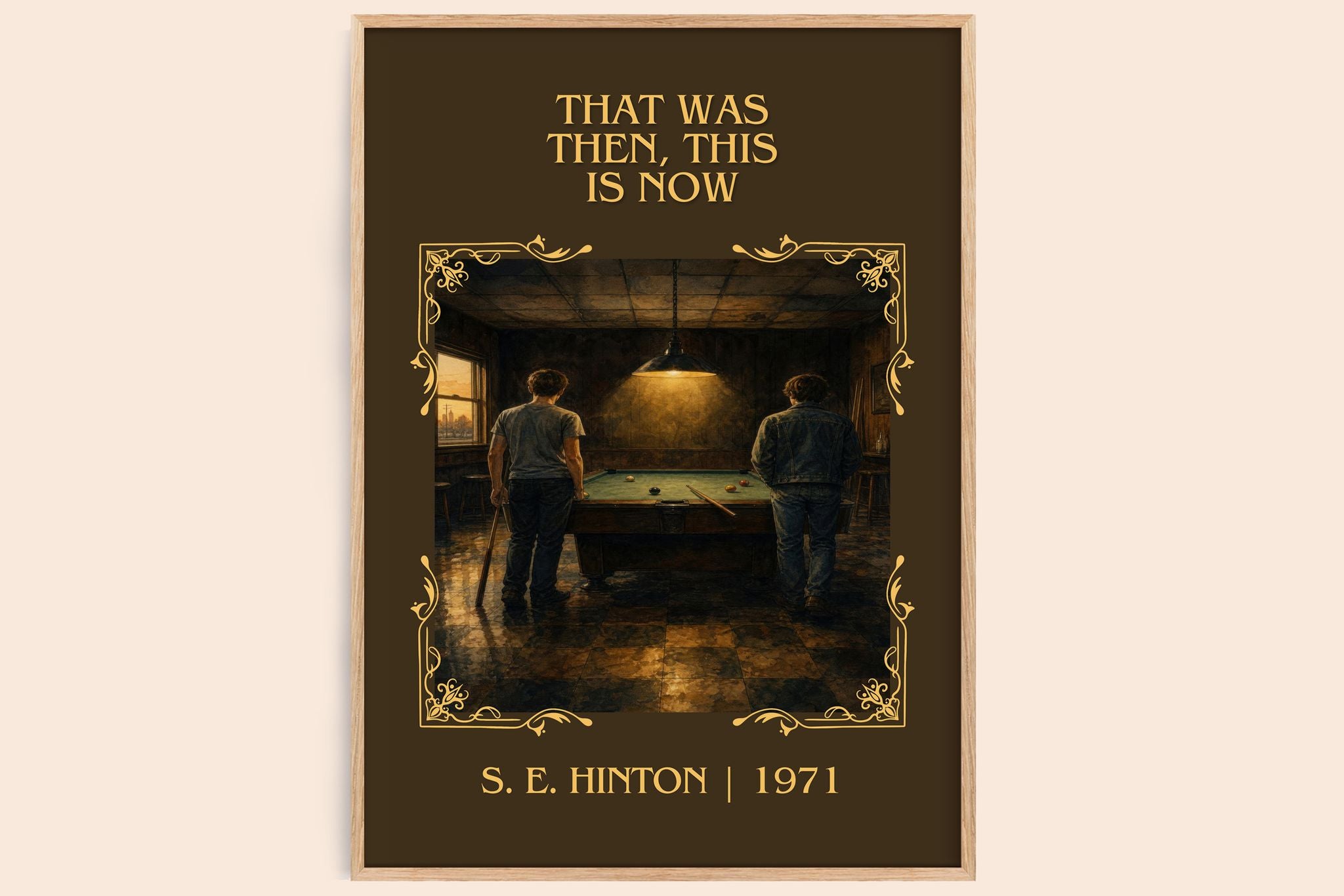 That was then, this is now Classic Book Art Print by S. E. Hinton