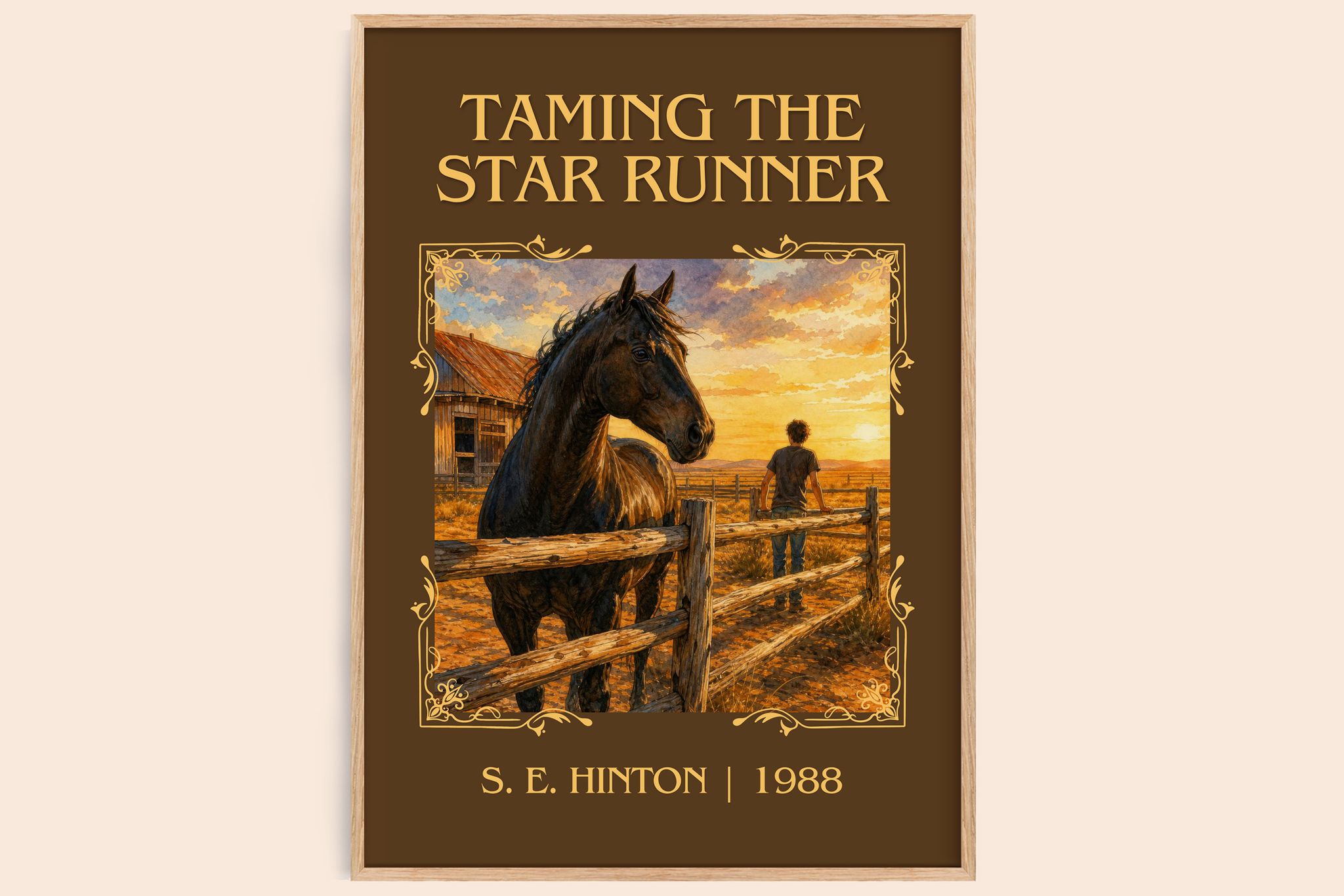 Taming the Star Runner Classic Book Art Print by S. E. Hinton