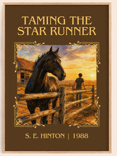 Taming the Star Runner Classic Book Art Print by S. E. Hinton – book poster