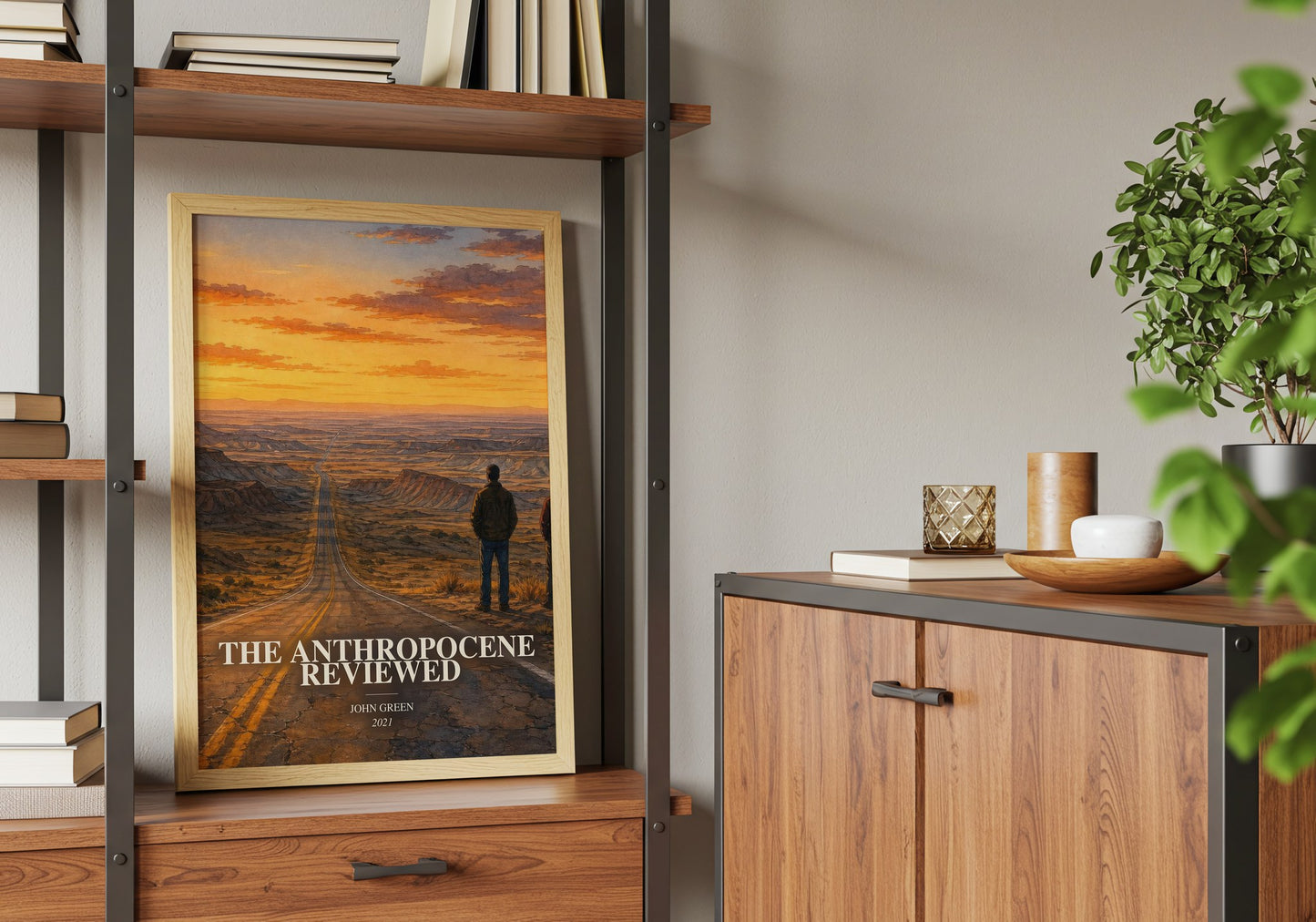 The Anthropocene Reviewed book watercolour illustration paper finish options – matte satin gloss